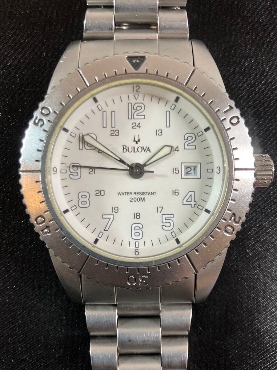 E/1204 BULOVA BVD101 腕時計 シルバー silver_画像3