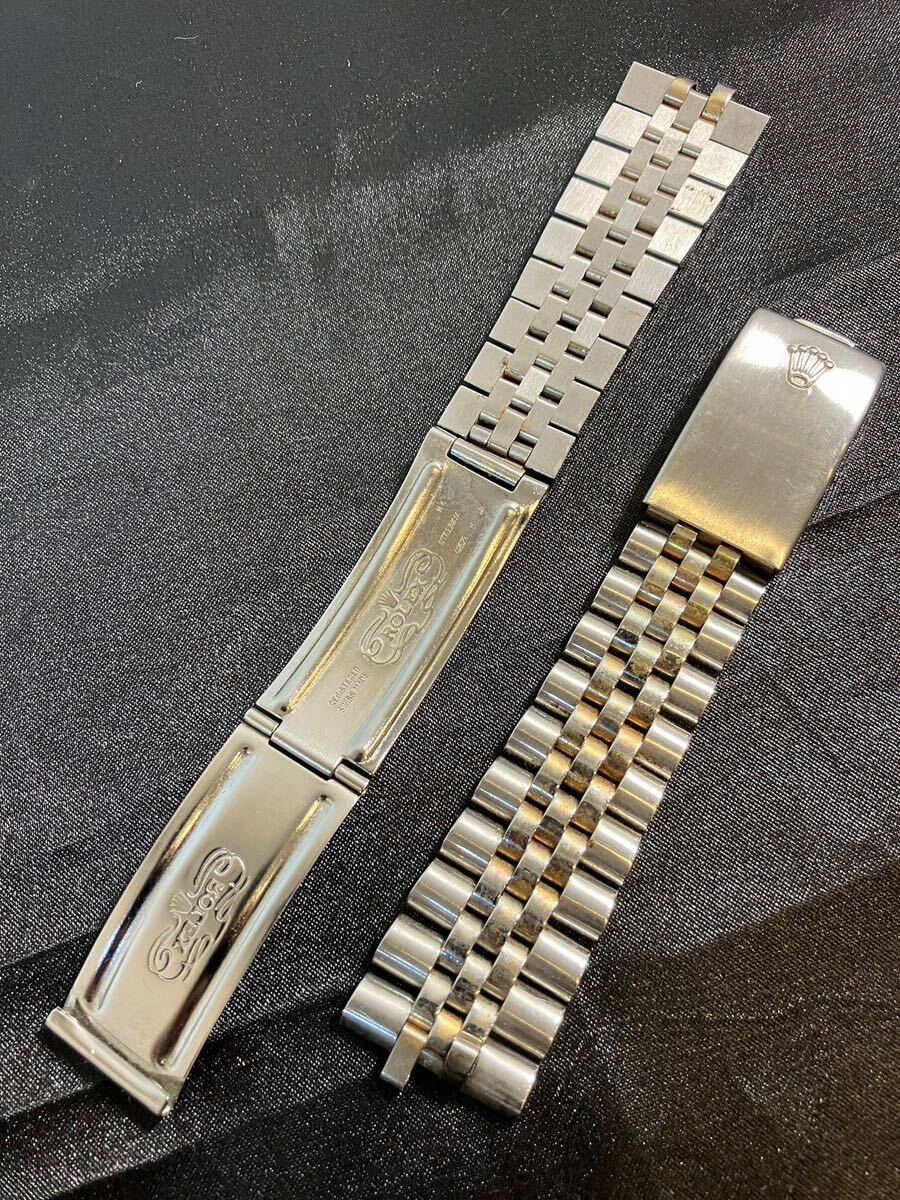 A/1232 正規品 ROLEX ロレックス ベルト STEELINOX 62523 H 18 N6_画像1