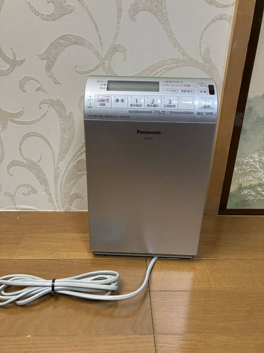 Panasonic water ionizer TK8051 water filter electrification has confirmed 