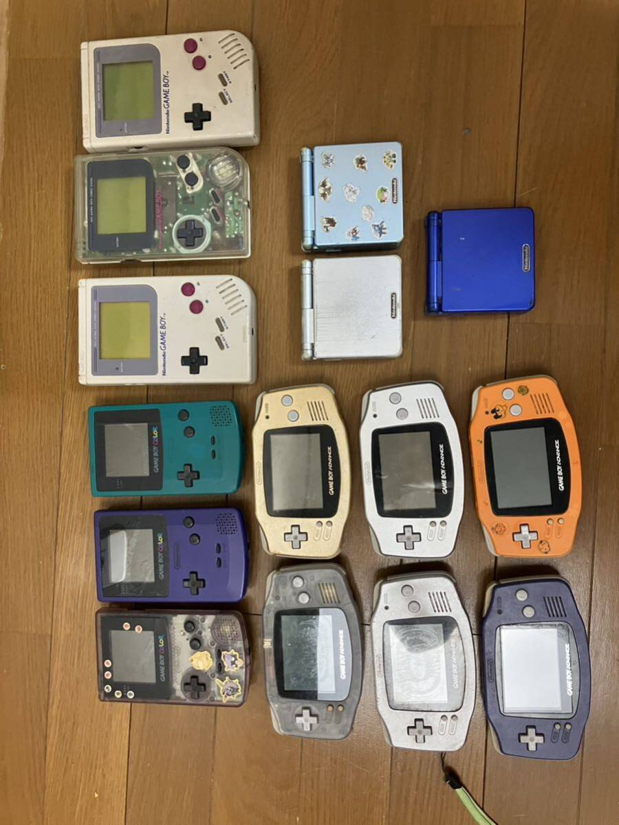 Nintendo GAMEBOY ゲームボーイカラー ゲームボーイポケット まとめて15点 本体 ジャンク_画像1