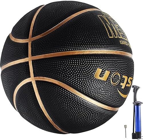  черный насос имеется взрослый синий подросток баскетбол состязание тренировка баскетбол 7 номер, закрытый наружный баскетбол черный 