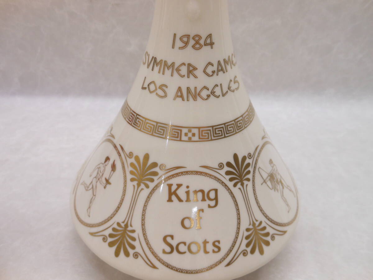 #30668 キングオブスコッツ 1984 サマーゲーム ロサンゼルス オリンピック / King of Scots 陶器ボトル 750ml スコッチ ウィスキー 未開栓_画像3