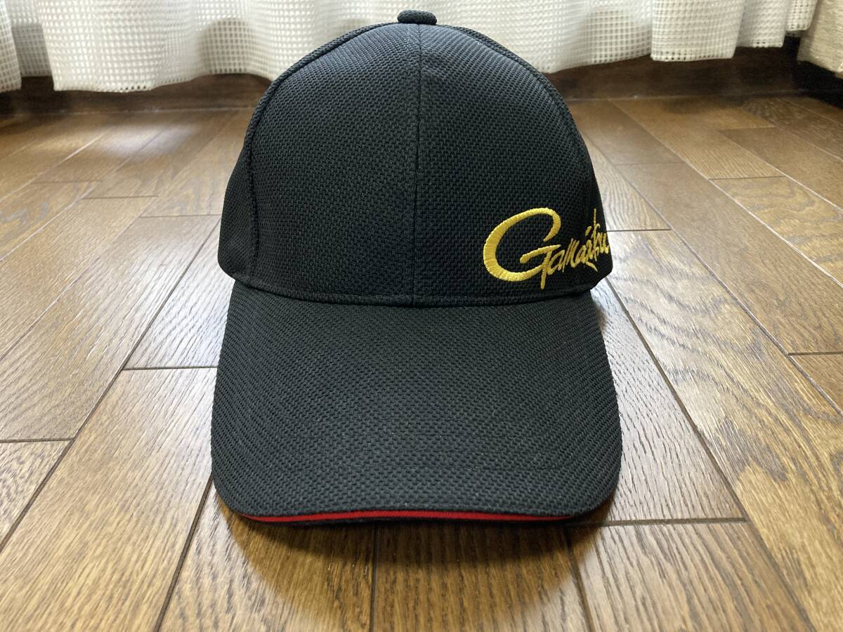 ■未使用品（非売品）シンプルなデザイン■ がまかつ（Gamakatsu） 帽子 メッシュキャップ ポリエステル100% ブラックの画像2