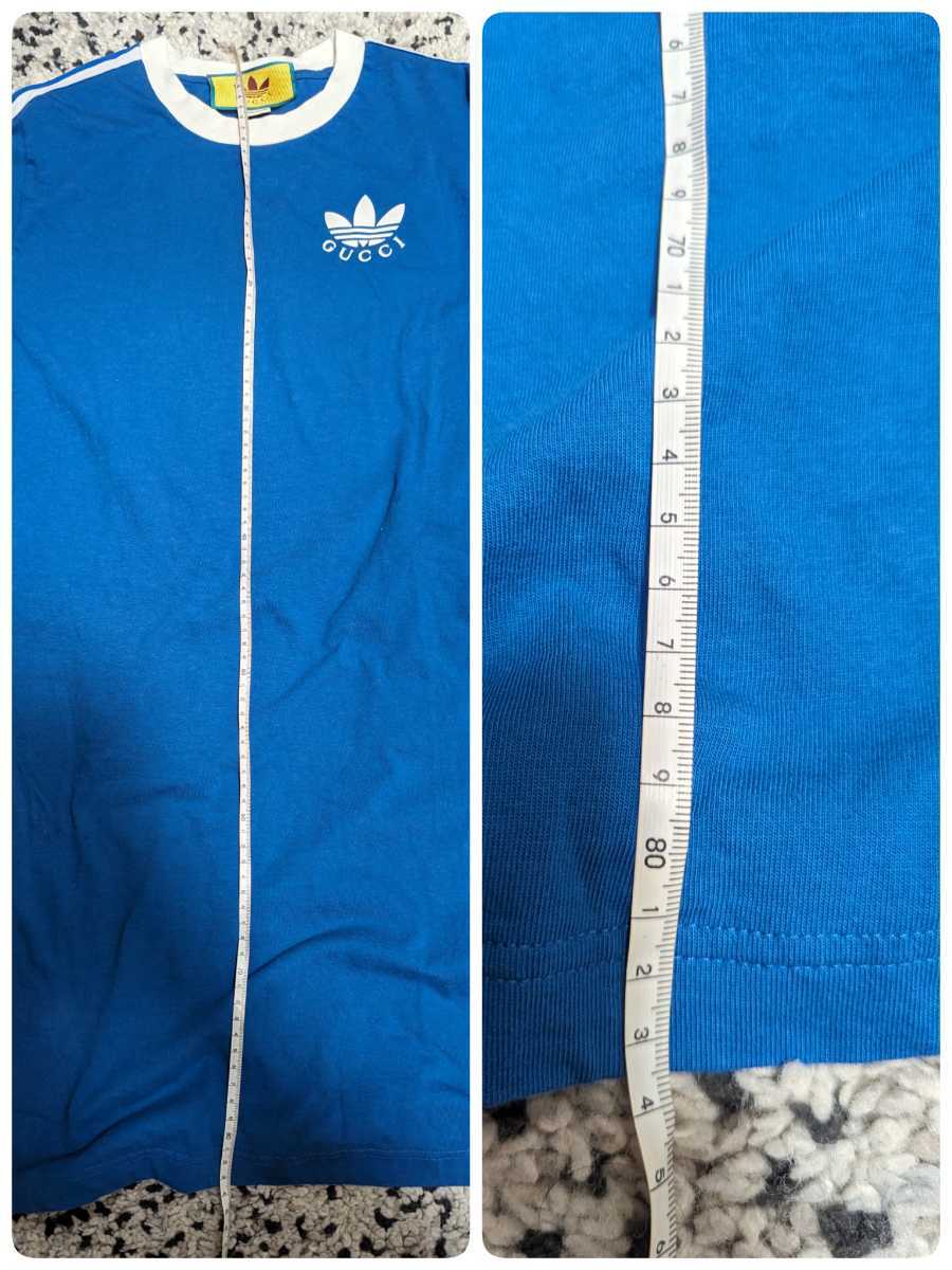 GUCCI adidas Gucci Adidas сотрудничество футболка с длинным рукавом One-piece голубой женский M (170/92Y)/1 иен ~