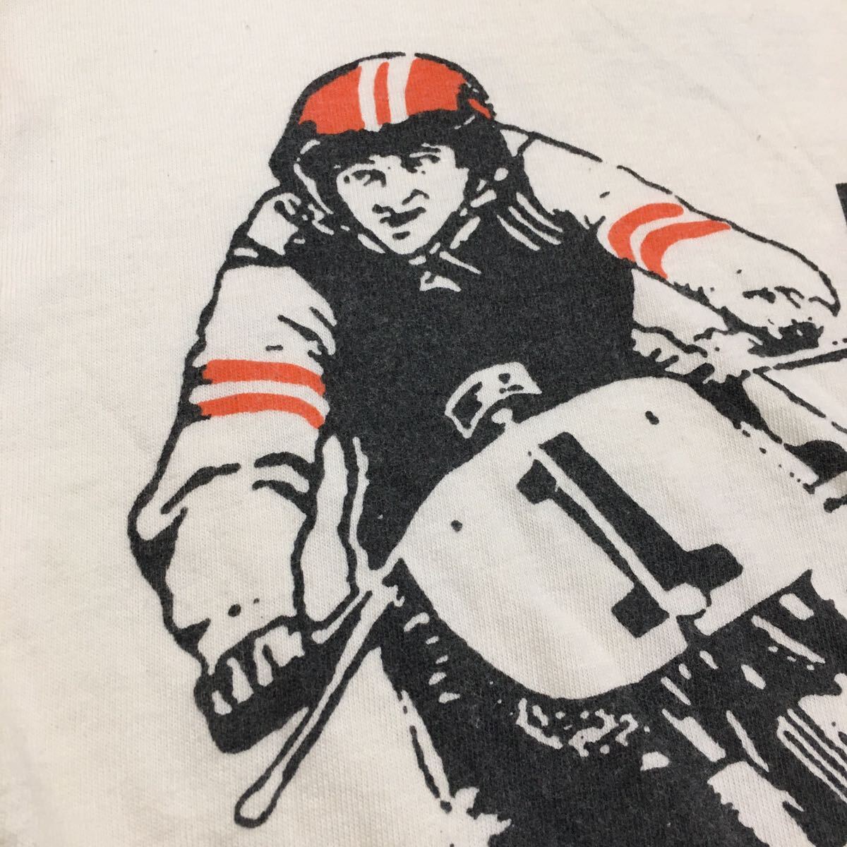 送料込 AMERICANWEAR GMBH ハーレーダビッドソン プリントT Sサイズほど USED HARLEY DAVIDSON 半袖 Tシャツ アメカジ 古着_画像3