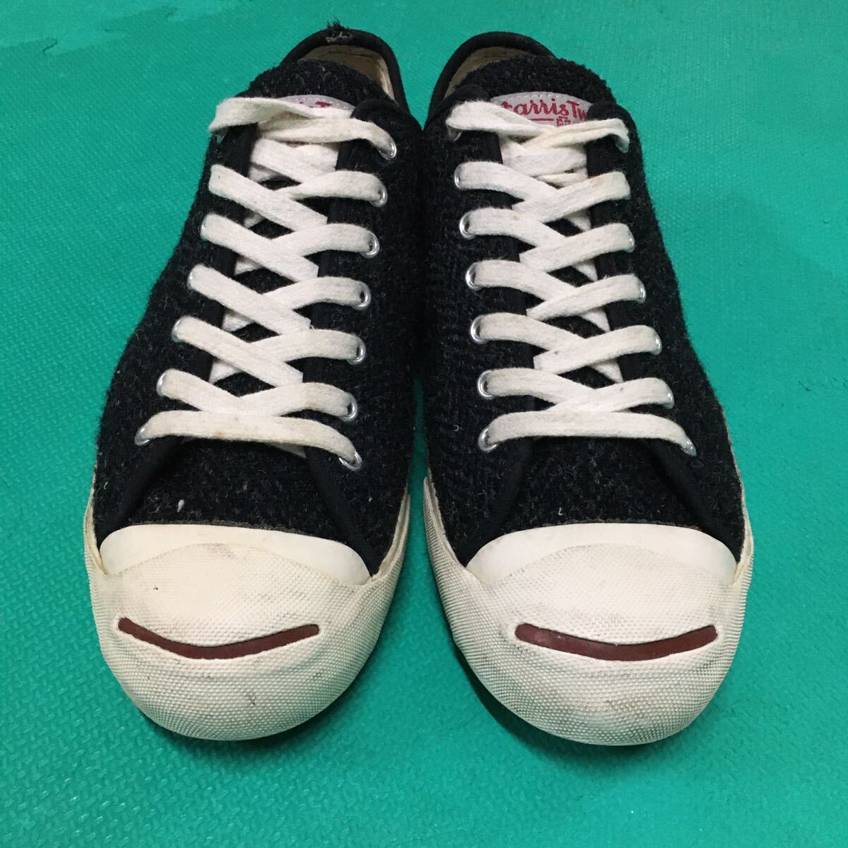  Beams Harris твид Jack purcell способ спортивные туфли US10 USEDBEAMS Harris Tweed JACK PURCELL 28cm American Casual б/у одежда спортивные туфли 