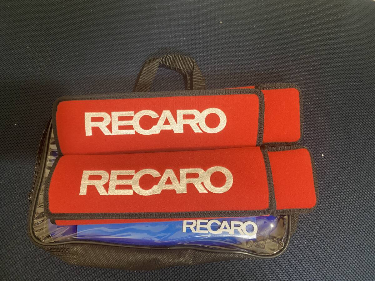 RECARO　レカロ　ベルトカバー　赤レッド　未使用　レカロ正規品_画像1