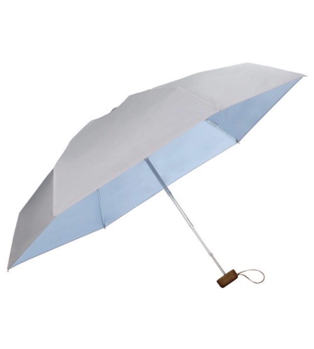 Wpc. 折りたたみ傘　日傘  遮光インサイドカラーtiny グレー
