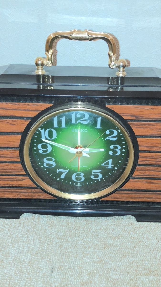 昭和レトロSEIKOゼンマイ式置き時計