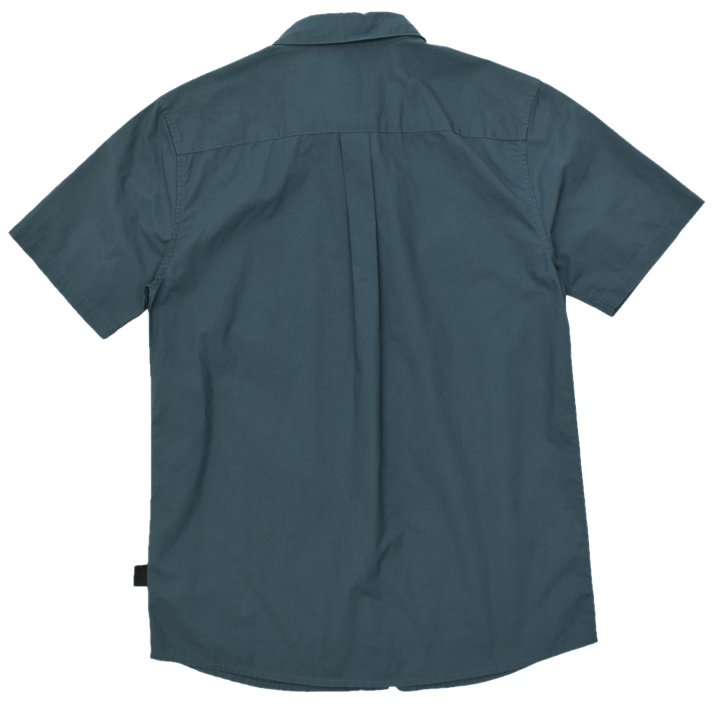 patagonia パタゴニア 2017 フェズマンシャツ オーガニックコットン グリーン系 半袖 シャツ size.Sの画像2