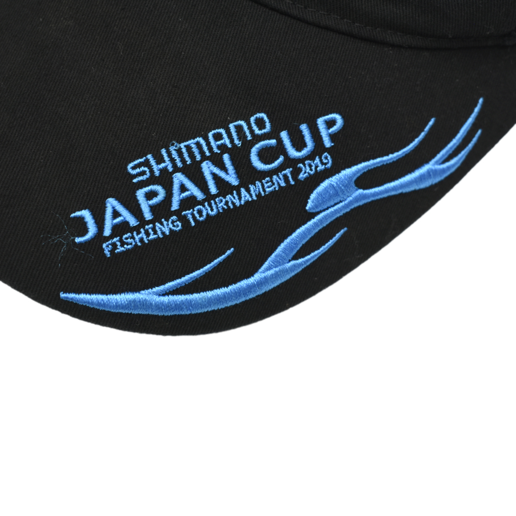 良好 SHIMANO シマノ JAPAN CUP 2019 ロングビル キャップ ブラック×ブルー size.56～59cm
