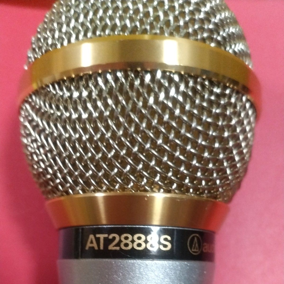 ★ audio-technica ダイナミックマイクロホン  AT2888G　(600Ω) シルバー＆ゴールド 日本製