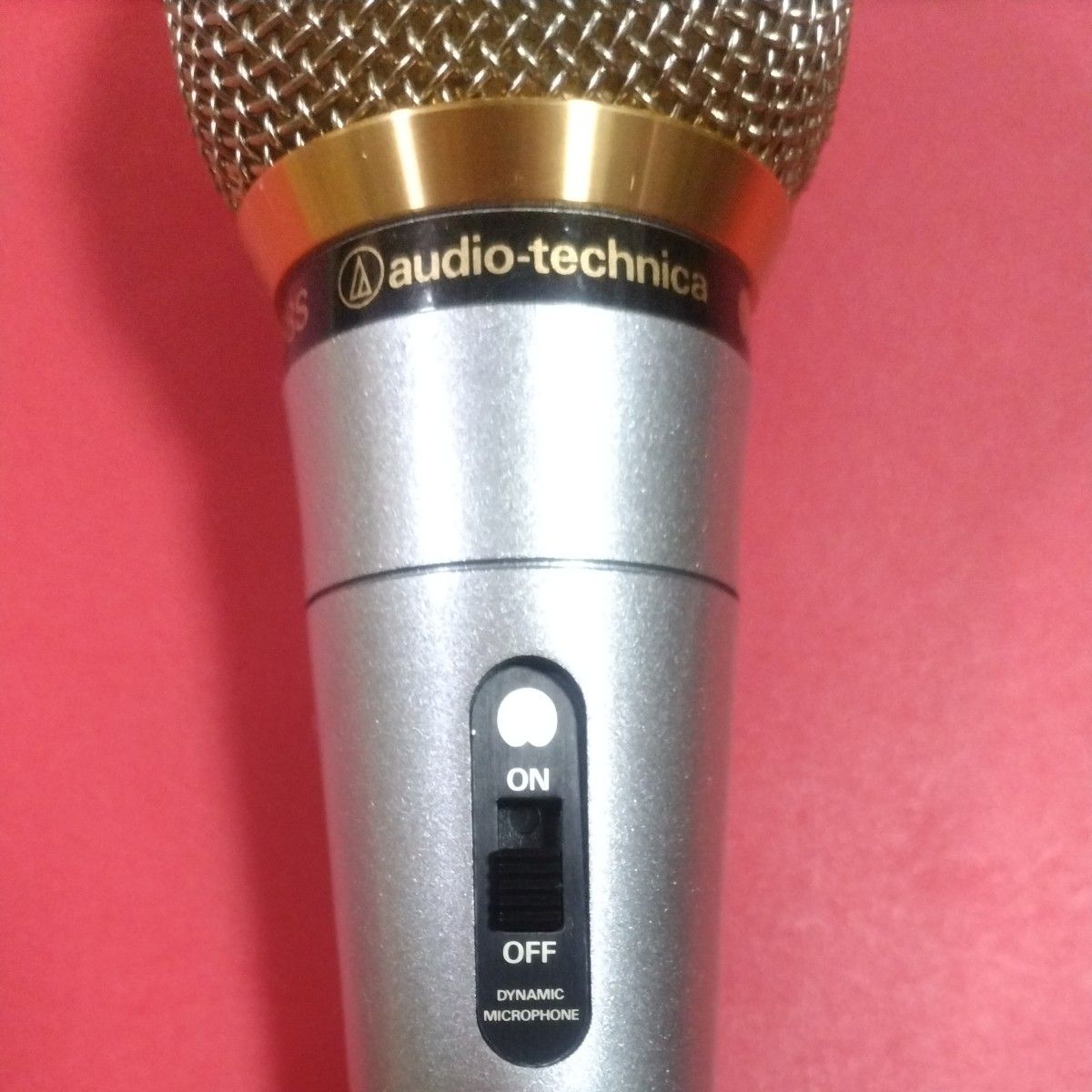 ★ audio-technica ダイナミックマイクロホン  AT2888G　(600Ω) シルバー＆ゴールド 日本製