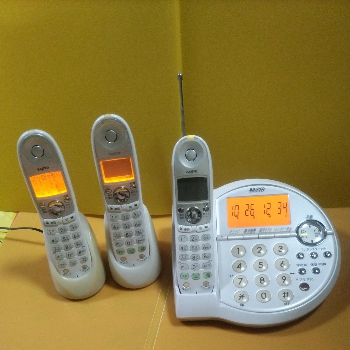 SANYO テブラデジタルコードレス電話機&子機フルセット TEL SANYO テブラデジタルコードレス電話機&子機フルセット TEL