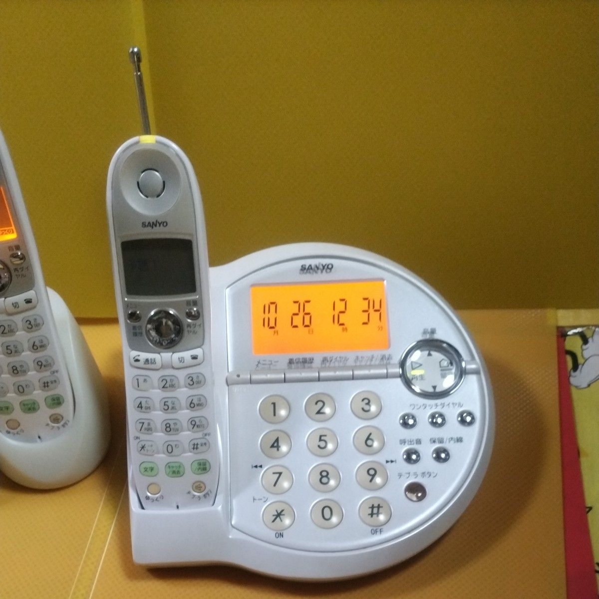 SANYO テブラデジタルコードレス電話機&子機フルセット TEL SANYO テブラデジタルコードレス電話機&子機フルセット TEL