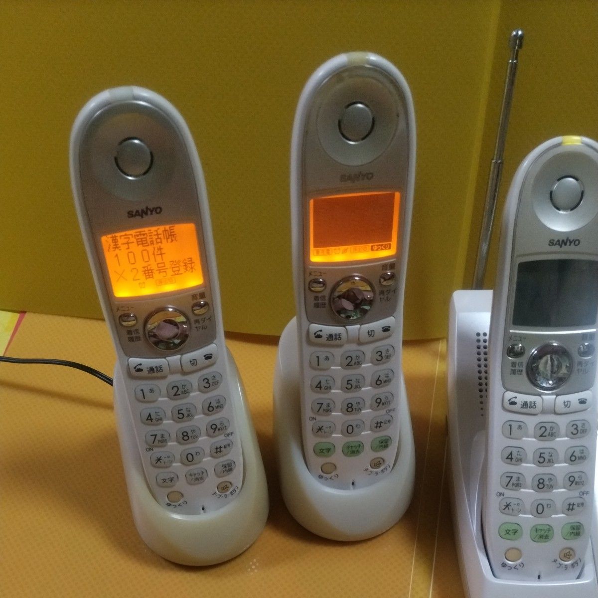 SANYO テブラデジタルコードレス電話機&子機フルセット TEL SANYO テブラデジタルコードレス電話機&子機フルセット TEL