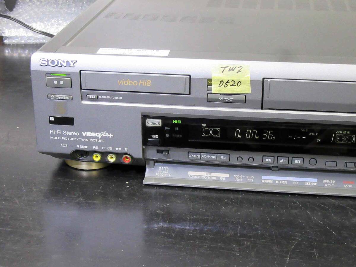 ★☆SONY 高画質Hi8/VHS・整備調整済保証付WV-TW2動作美品 i0520☆★_画像4