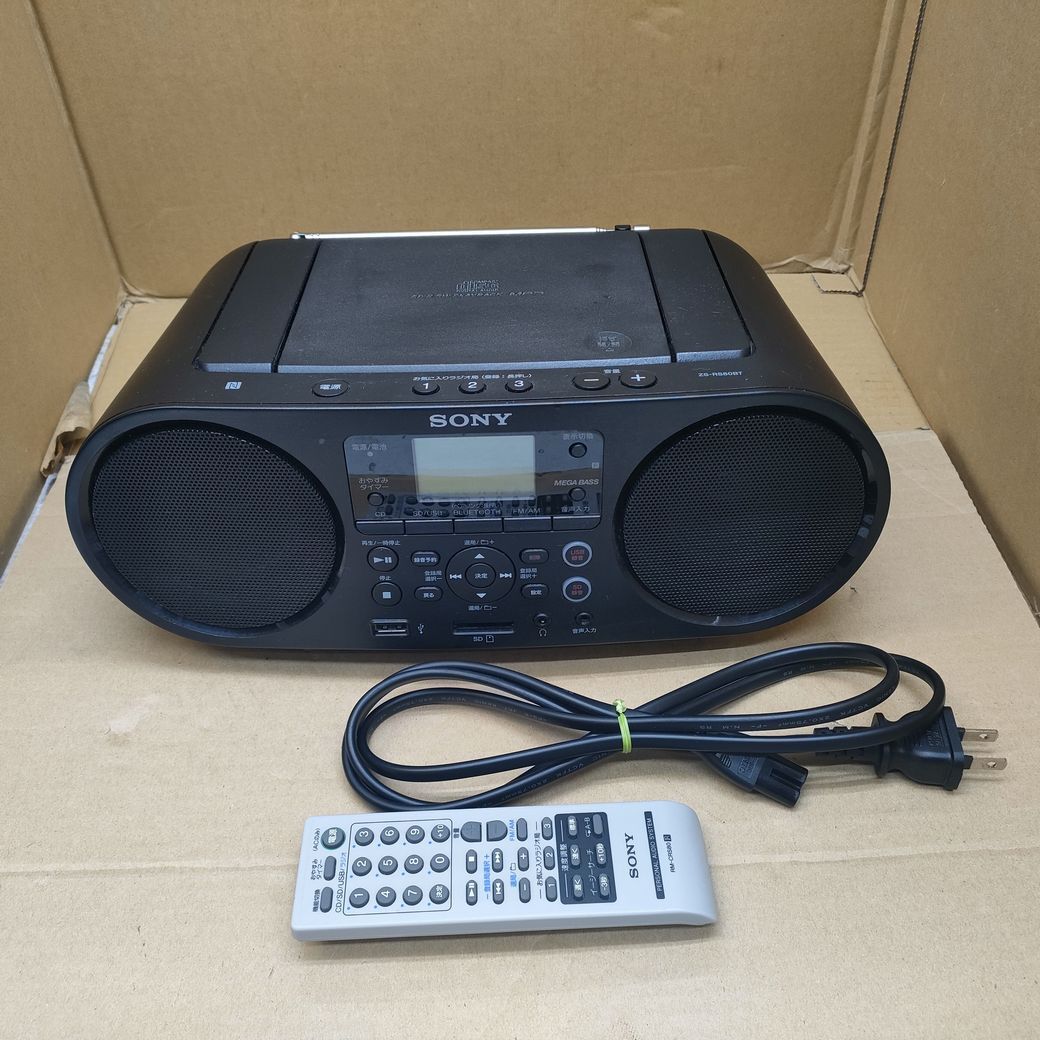 SONY SD/USB/CDラジオ ZS-RS80BT Bluetooth リモコン付 ソニー パーソナルオーディオシステムの画像1