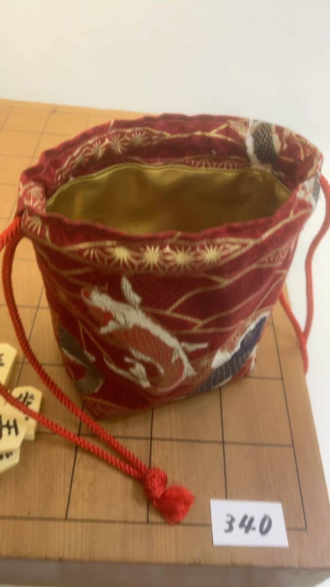 A cute bag . 駒袋:持ち運びが便利な巾着タイプNo.340