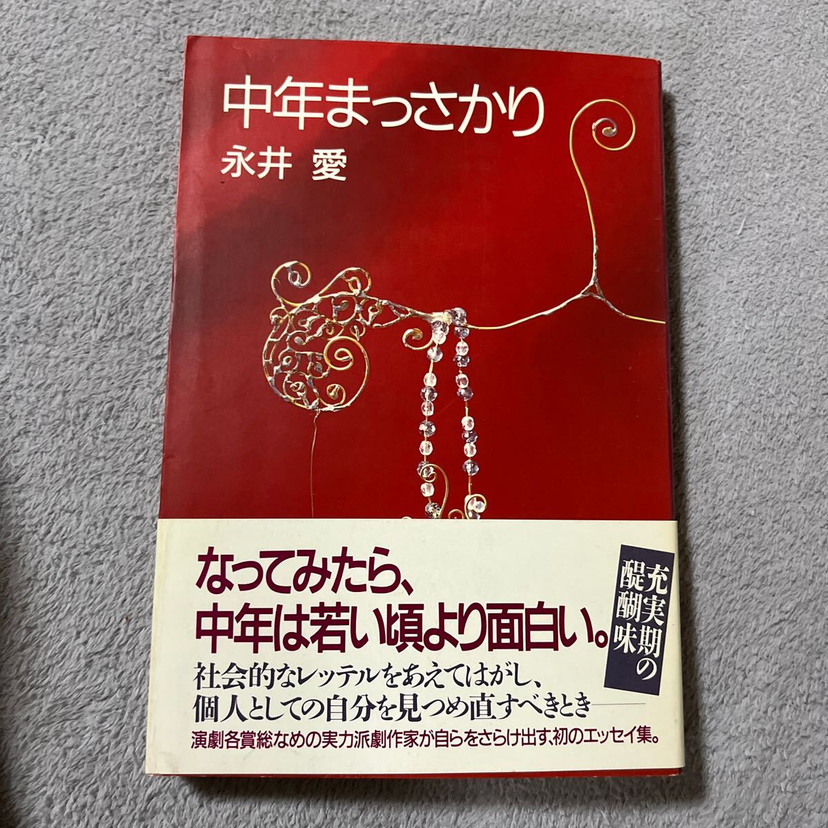 【署名本/初版】永井愛『中年まっさかり』光文社 帯付き サイン本 二兎社_画像1