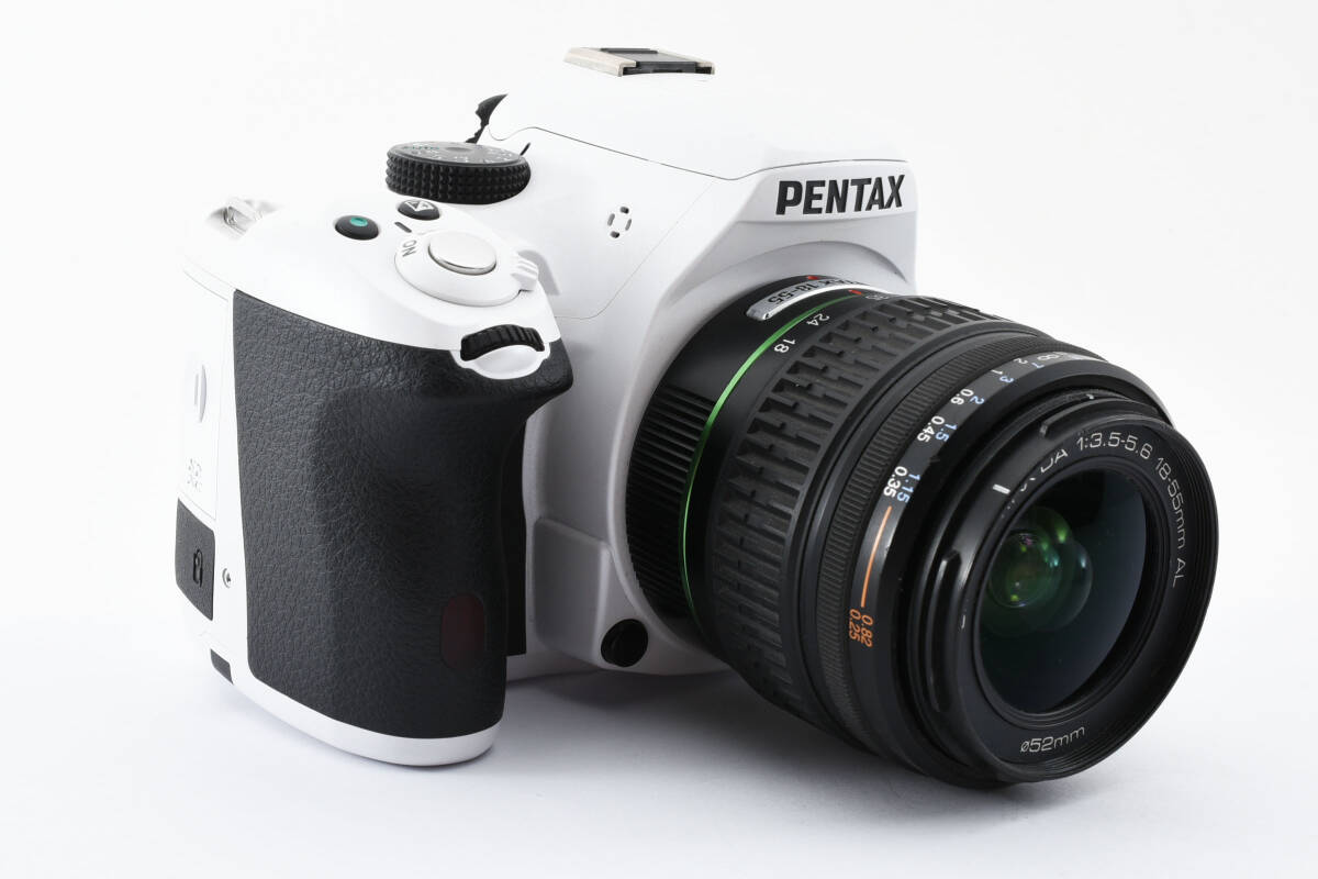 PENTAX ペンタックス K-50 ボディ ホワイト / SMC DA 18-55mm F3.5-5.6 AL レンズセット_画像3