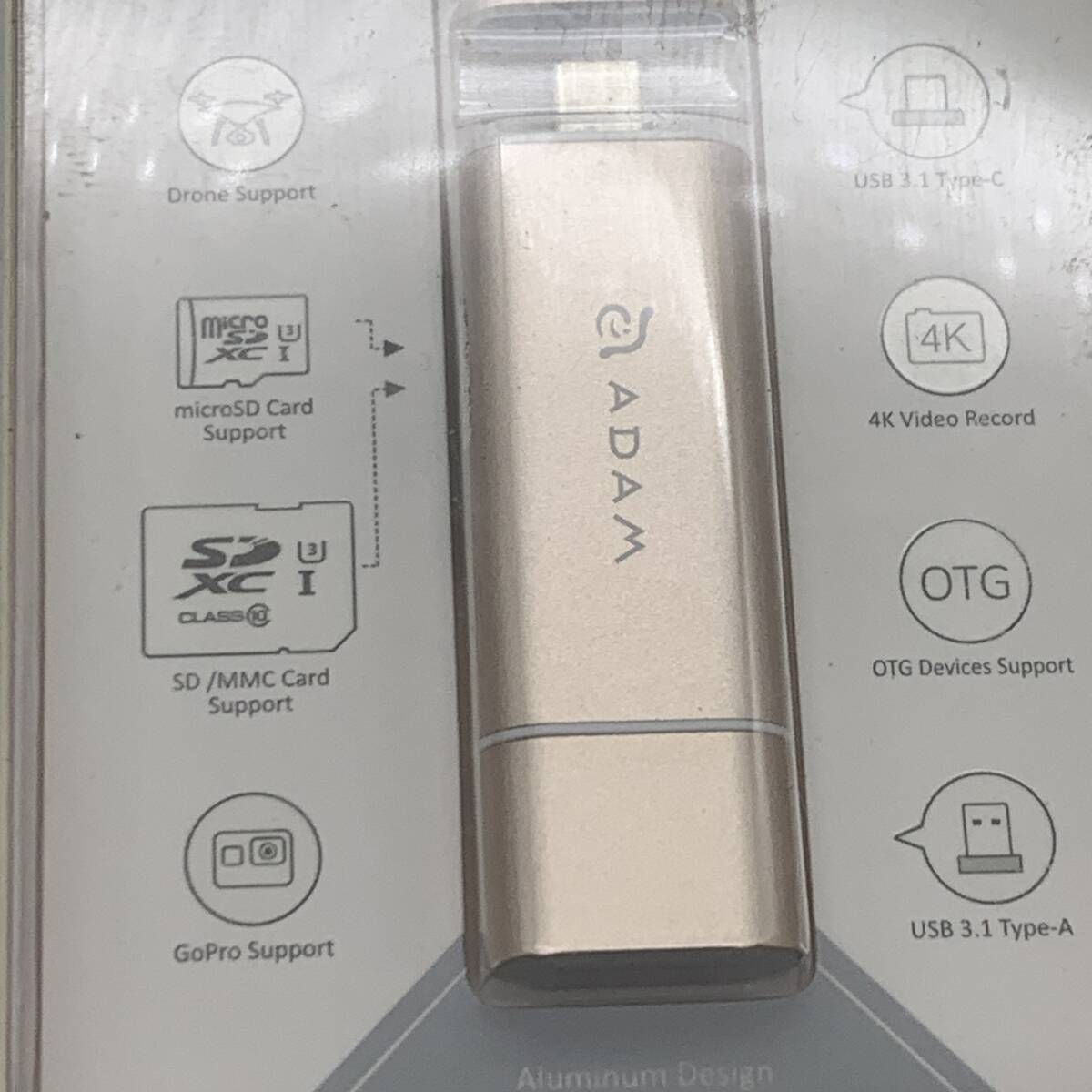 【未開封】ADAM CASA C05 Type C USB3.1 5-in-1多機能4kカードリーダー 2024426B008_画像3