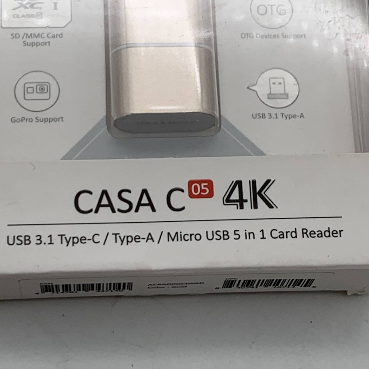 【未開封】ADAM CASA C05 Type C USB3.1 5-in-1多機能4kカードリーダー 2024426B008_画像4