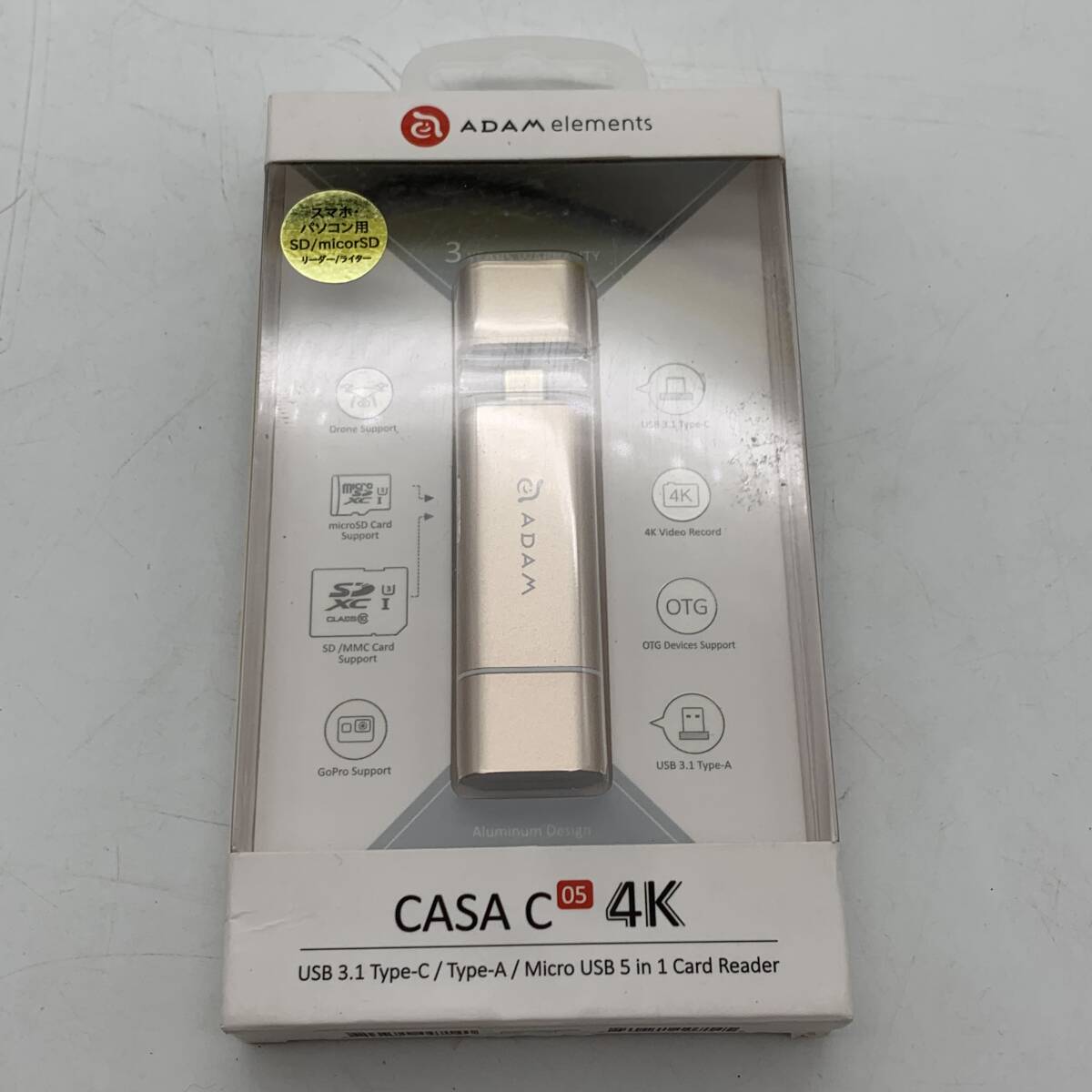 【未開封】ADAM CASA C05 Type C USB3.1 5-in-1多機能4kカードリーダー 2024426B008_画像1