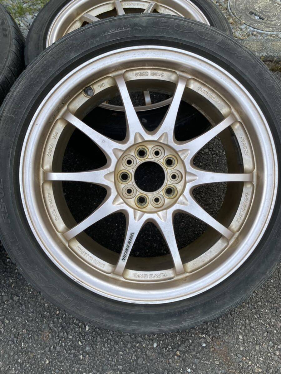 破格スタート　RAYS レイズ　CE28 17インチ　17×7.5J ＋50 PCD100 ゴールド　鍛造　軽量　ホイール　5H 5穴　CE28N 215/45R17_画像2