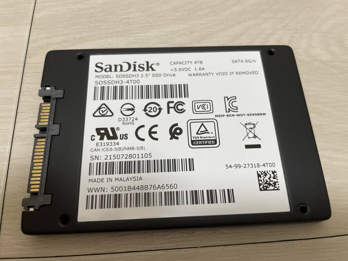  Ultra 3D SSD SDSSDH3-4T00-J25