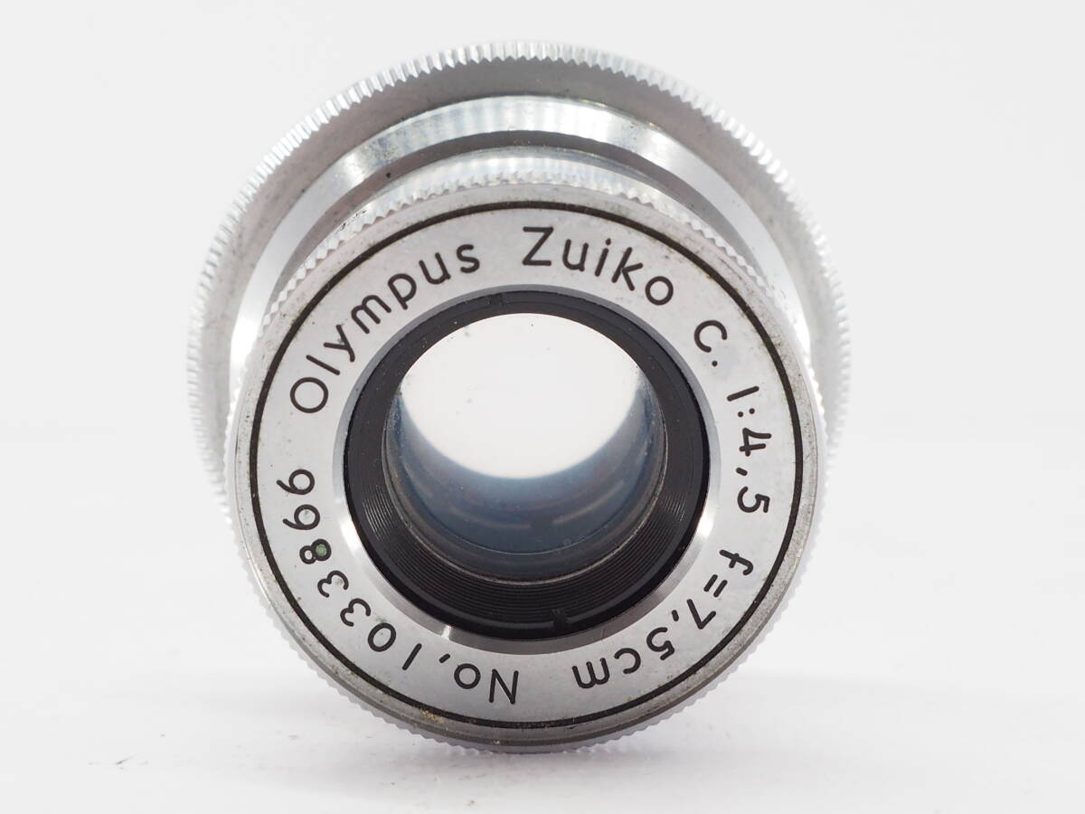 ★実用美品★ オリンパス OLYMPUS Zuiko C 7.5cm 75ｍｍ Ｆ4.5 ＃Ａ432_画像4