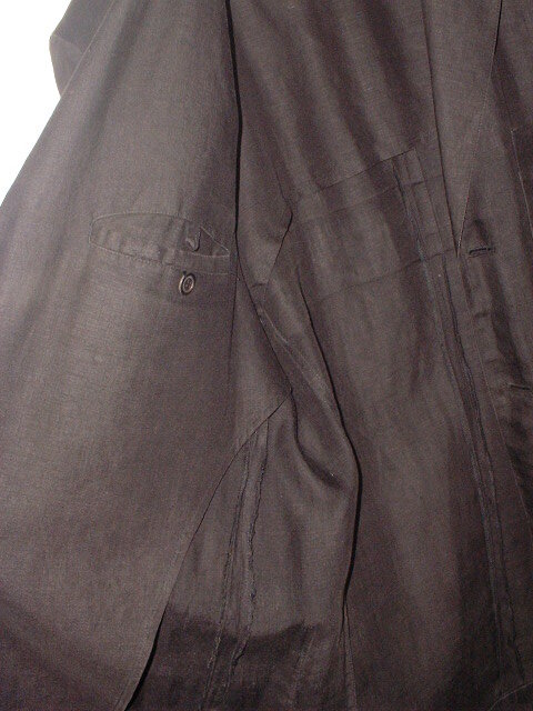 ★ISSEY MIYAKE 三宅一生のジャケット　ダークブラック・濃いネズミ色系　XL（２L～）サイズ　　レトロ_画像4