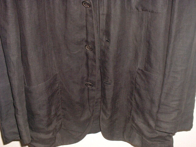 ★ISSEY MIYAKE 三宅一生のジャケット　ダークブラック・濃いネズミ色系　XL（２L～）サイズ　　レトロ_画像3