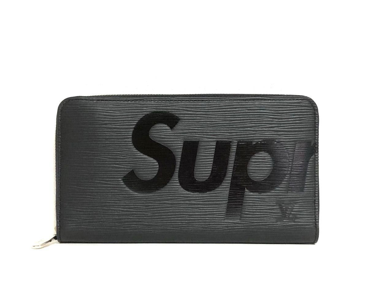 未使用　ルイヴィトン M67723 ジッピーオーガナイザー Supreme シュプリーム コラボ 長財布　黒　ブラック　ノワール