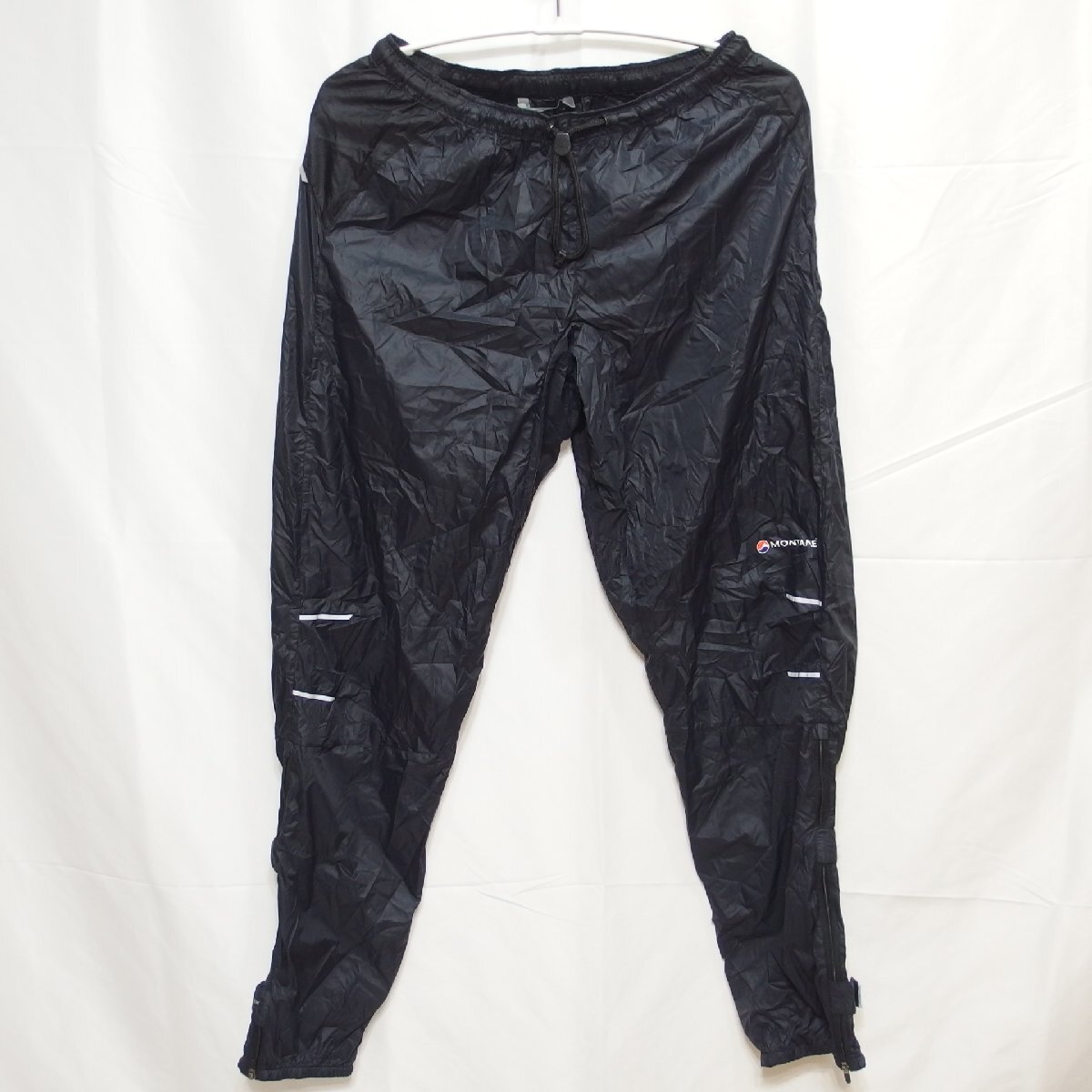 MONTANE◆モンテイン Featherlite Pants パンツ（ブラック）サイズS（日本サイズM相当）・収納袋付◆USEDの画像1