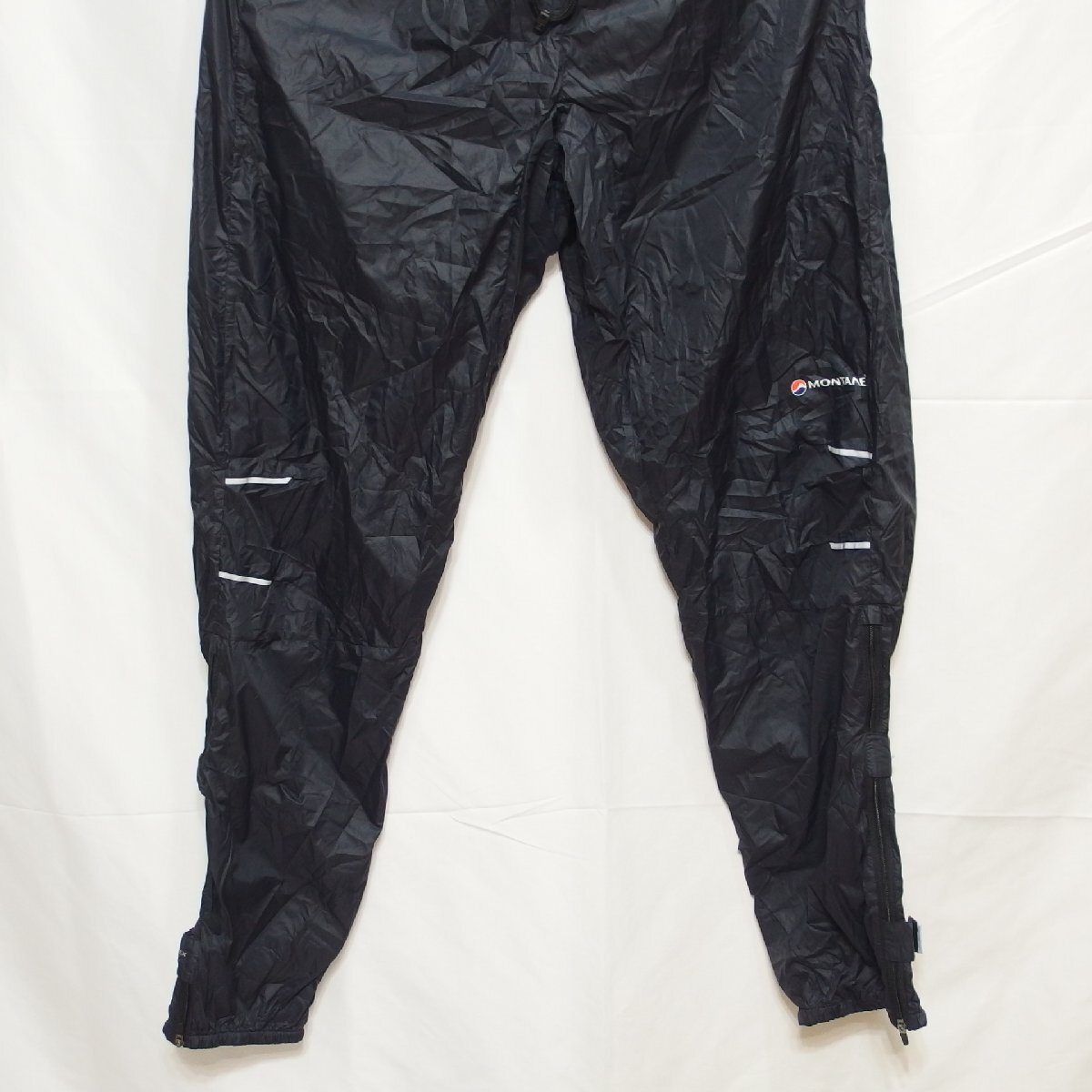 MONTANE◆モンテイン Featherlite Pants パンツ（ブラック）サイズS（日本サイズM相当）・収納袋付◆USEDの画像2