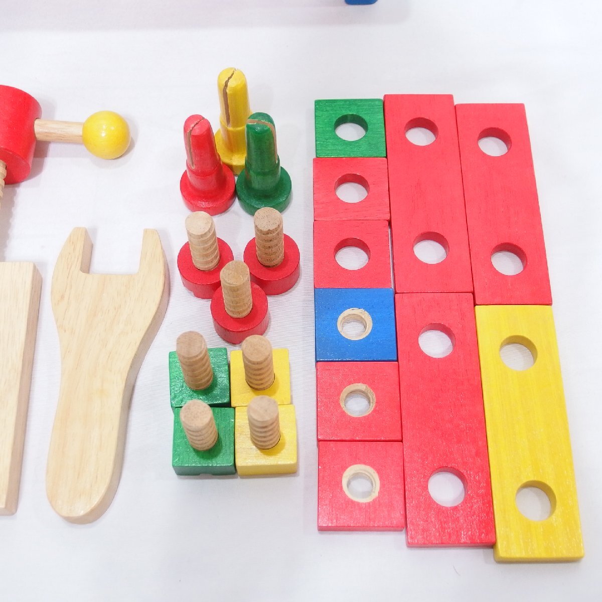 木製知育玩具◆Et VOILA エトボイラ TOOL KIT 木製工具セット◆USED_画像5