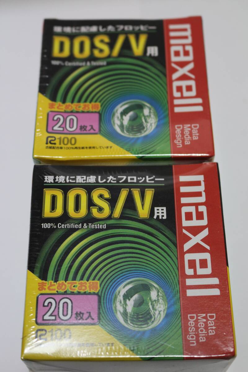  Hitachi mak cell maxell DOS/V format 2HD floppy disk 40 sheets + floppy case 5 sheets 