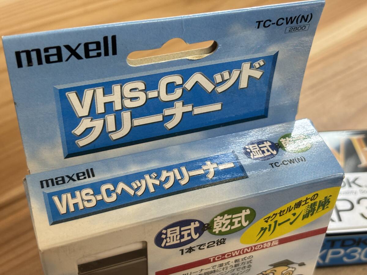 MAXELL VHS-C head cleaner TDK S-VHS-C XP30