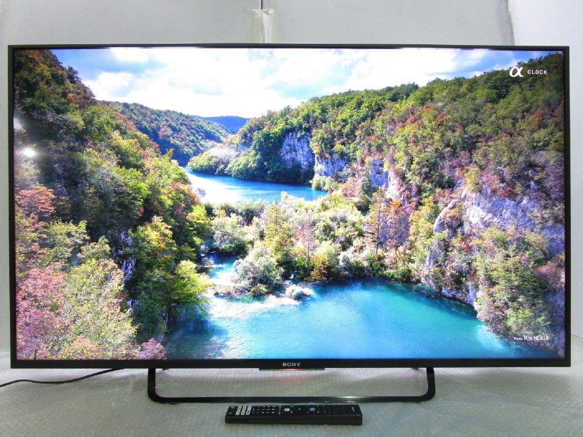 ☆SONY ソニー BRAVIA 55型 4K フルハイビジョン液晶テレビ Youtobe/外付けHDD対応 KJ-55X8500C 2015年製 リモコン付き 直接引取OK w5810_画像1