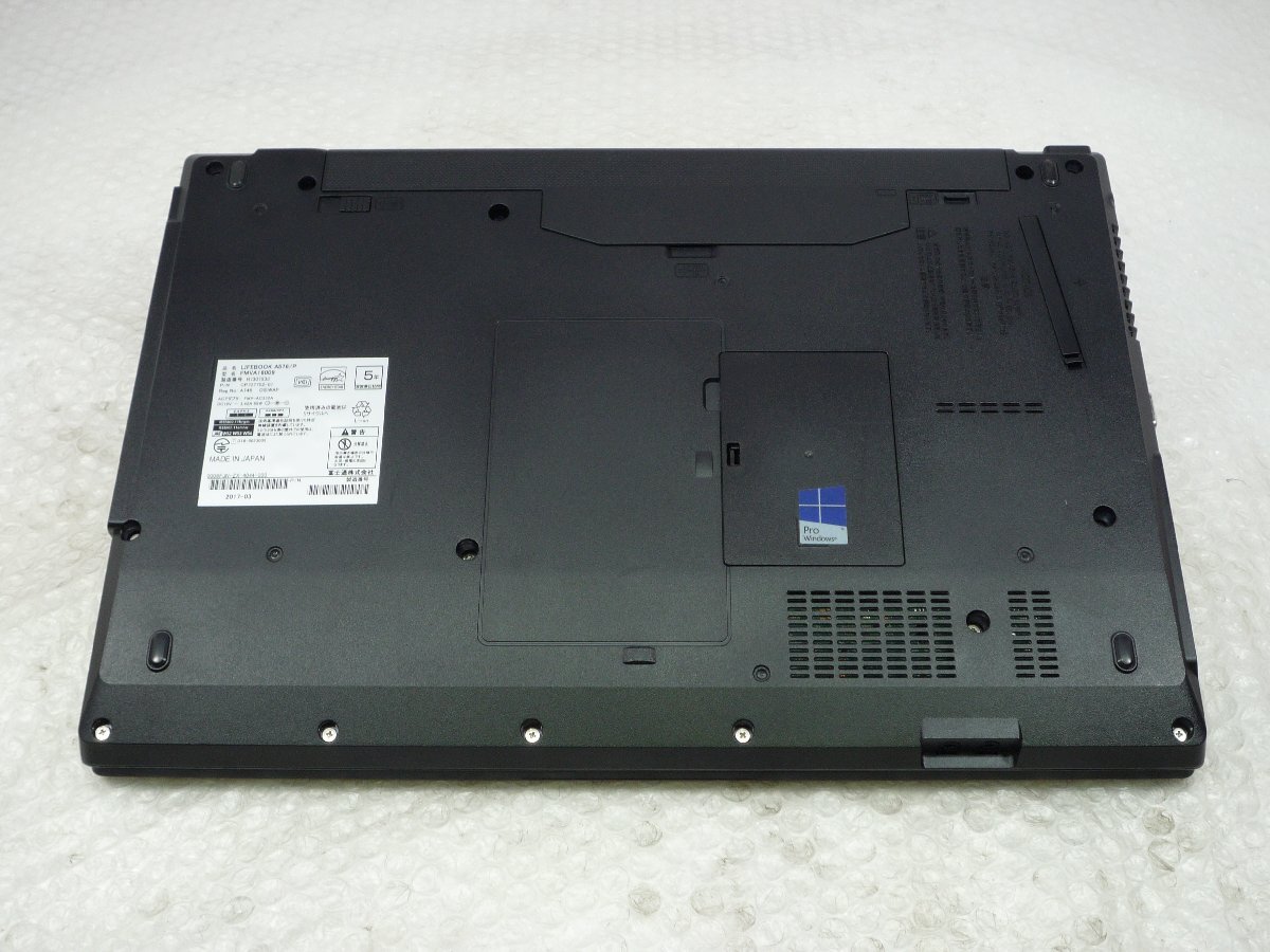 ** Fujitsu FUJITSU LIFEBOOK A576/P / i5-6200U / 4GB memory / 1TB HDD / 15.6 type / Windows 10 Pro[ used laptop ITS JAPAN ]