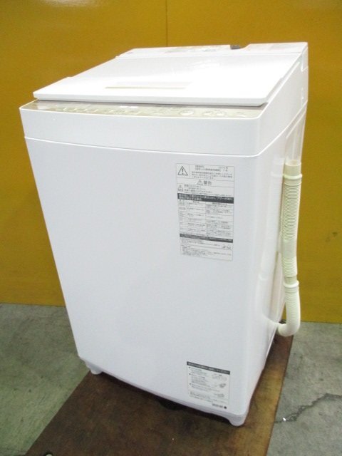 ☆TOSHIBA 東芝 全自動洗濯機 8.0kg ウルトラファインバブル洗浄 AW-BK8D7 2019年製 直接引取OK w584_画像1