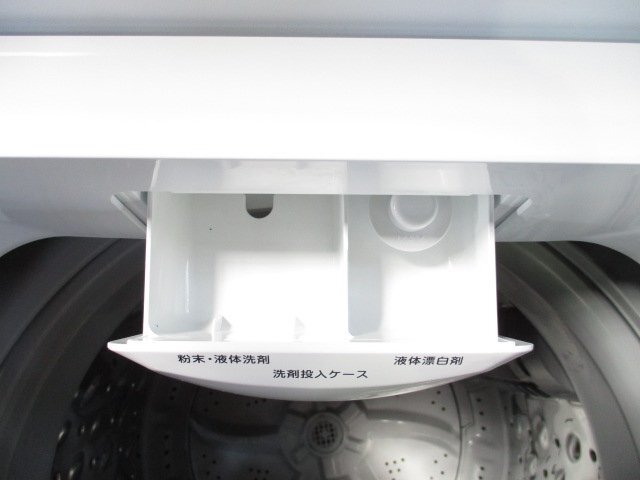 ◎2021年製 NITORI ニトリ 全自動洗濯機 6kg NTR60 コンパクト ガラス扉 ガラストップ ホワイト 直接引取OK w4162の画像4