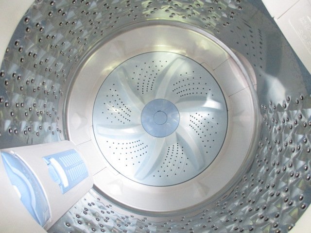 ☆TOSHIBA 東芝 全自動洗濯機 7.0kg 浸透パワフル洗浄 部屋干しモード AW-7G9BK ホワイト 2021年製 直接引取OK w593_画像6