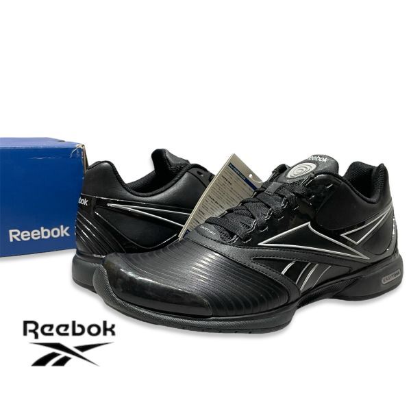 新品 正規品 Reebok リーボック EASYTONE POSH イージートーン ポッシュ ローカット スニーカー シューズ US8 ブラックの画像1