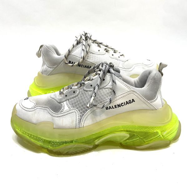 BALENCIAGA Triple S EU 42 CLEAR SOLE バレンシアガ トリプル エス ホワイト クリアソール 厚底 ソール シューズ ダットスニーカー 正規品_画像3