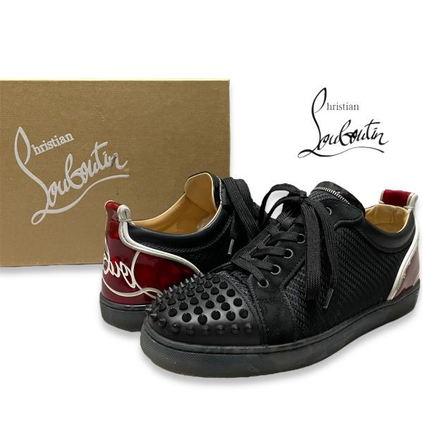 Christian Louboutin FUN LOUIS JUNIOR SPIKES クリスチャン ルブタン ルイス ジュニア スパイク ローカット スニーカー 41 正規品_画像1