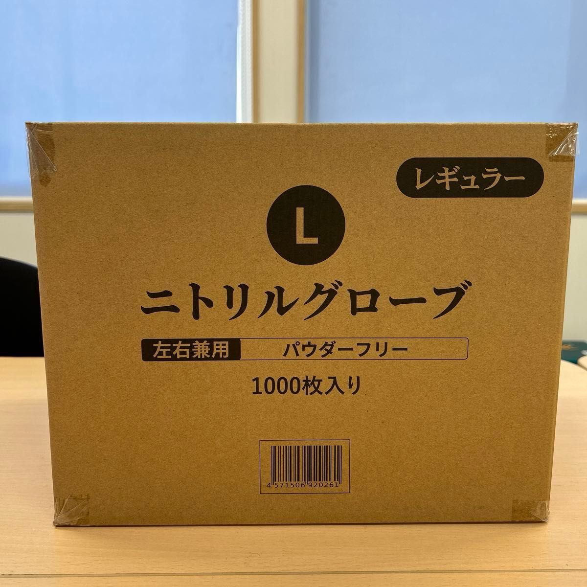 ニトリル手袋　L  1000枚　100枚／箱×10箱 丸紅テクノラバー パウダーフリー 粉なし