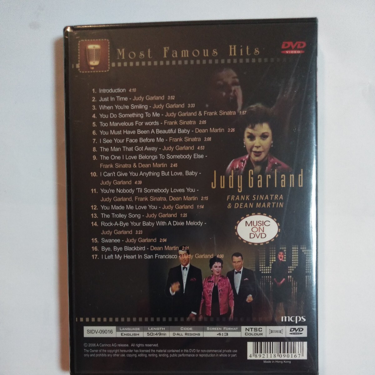 DVD Most Famous Hits JUDY GARLAND FRANK SINATRA DEAN MARTIN_画像2