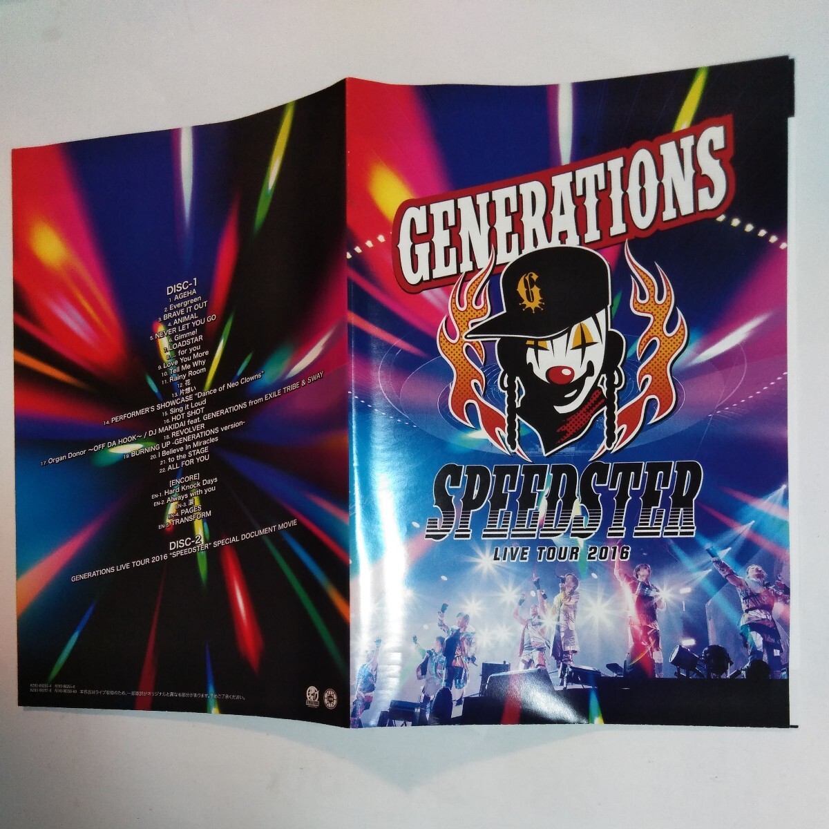 Blu-ray ２DISK GENERATIONS SPEEDSTAR LIVE TOUR 2016_画像5